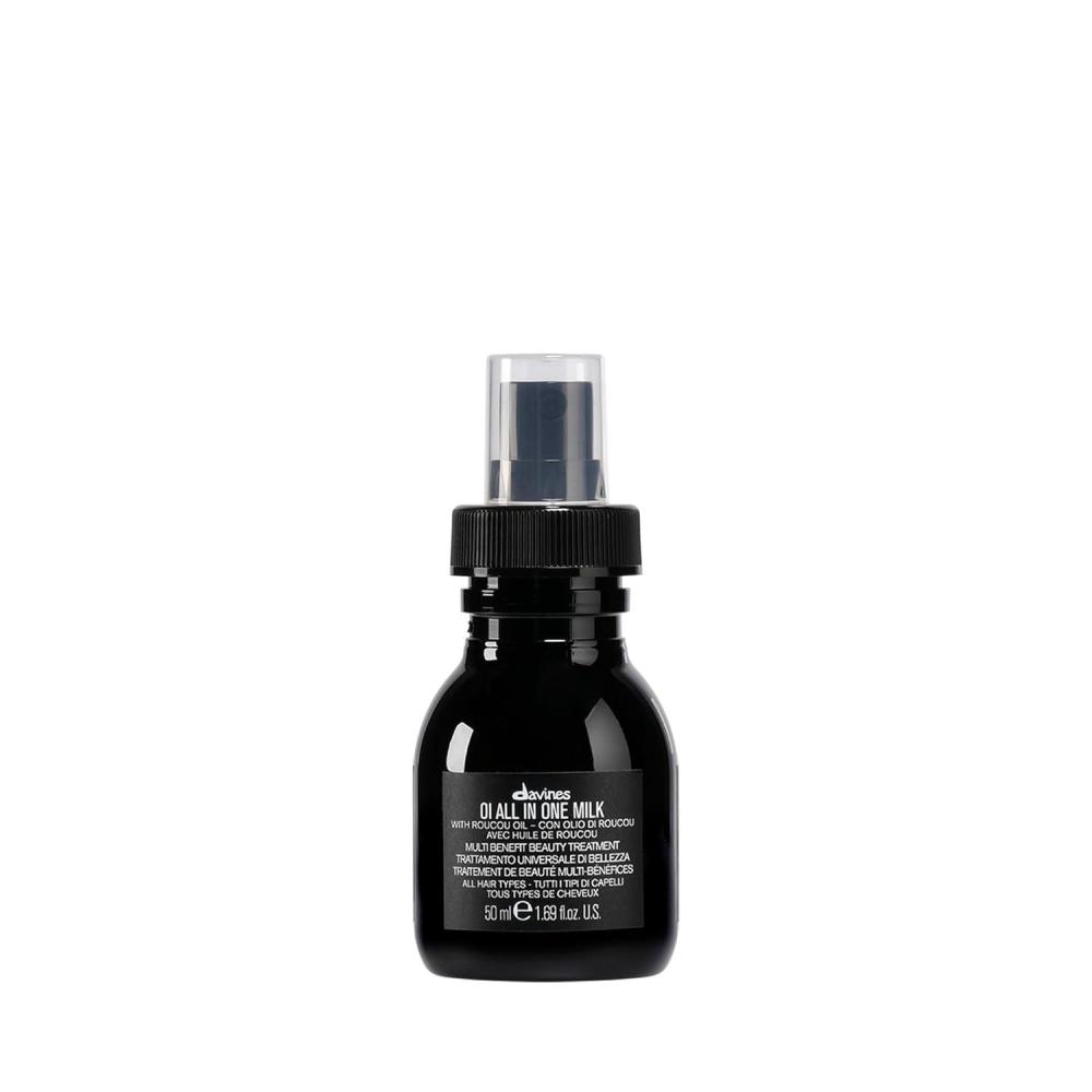 imageDavines OI All in One Milk  Hair Leavein Conditioner Spray  Powerful Hair Detangler  Hydrating LeaveIn Treatment  Smoothes Frizzy Hair17 Fl Oz Pack of 1