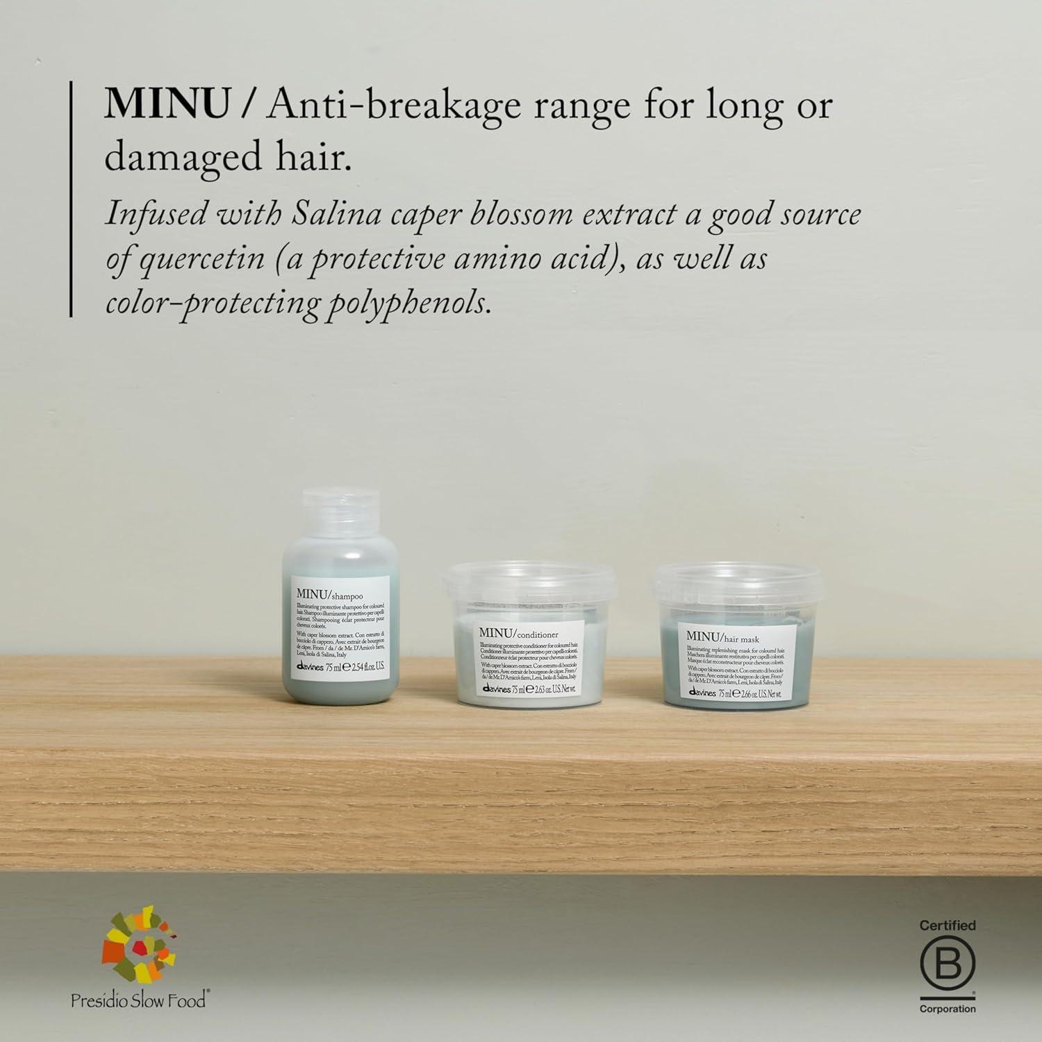 imageDavines MINU Hair Mask Nourish and Brighten Color Treated Hair Smooth and Add Shine254 Fl Oz
