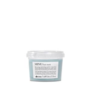 Davines MINU Hair Mask | Nourish and Brighten Color Treated Hair | Smooth and Add Shine(2.54 Fl Oz)