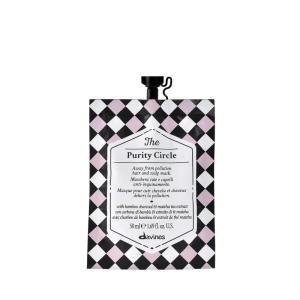 Davines The Purity Circle, Revitalizing Detox Mask for Scalp & Hair – Removes Pollution & Impurities with Bamboo Charcoal & Matcha Tea – Deep Cleansing Antioxidant Treatment, 1.69 Fl Oz