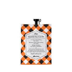 Davines The Quick Fix Circle, Fast-Acting Hydrating Hair Mask – Moisturizes & Detangles in 3 Minutes with Red Clay & Hyaluronic Acid – Instant Volume & Shine, 1.69 Fl Oz