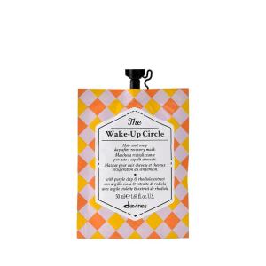 Davines The Wake-Up Circle, Invigorating Hair Mask for Stressed Scalp & Hair – Restores Energy, Volume & Tone with Rhodiola Extract – Recovery Treatment for Balance, 1.69 Fl Oz