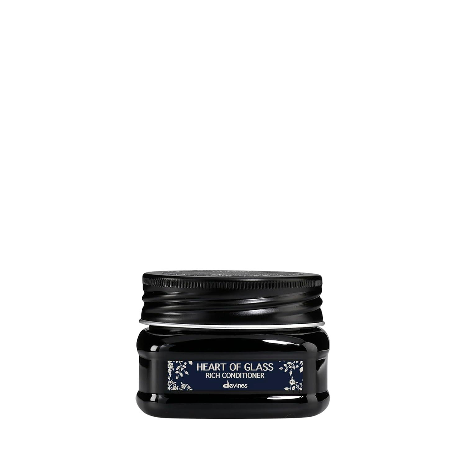 imageDavines Heart of Glass Rich Conditioner Fortifying Treatment for Blonde amp Silver Hair Biacidic Bond Complex Repairs Brightens amp Nourishes with Jagua Blue Extract Weightless FinishEnhanced