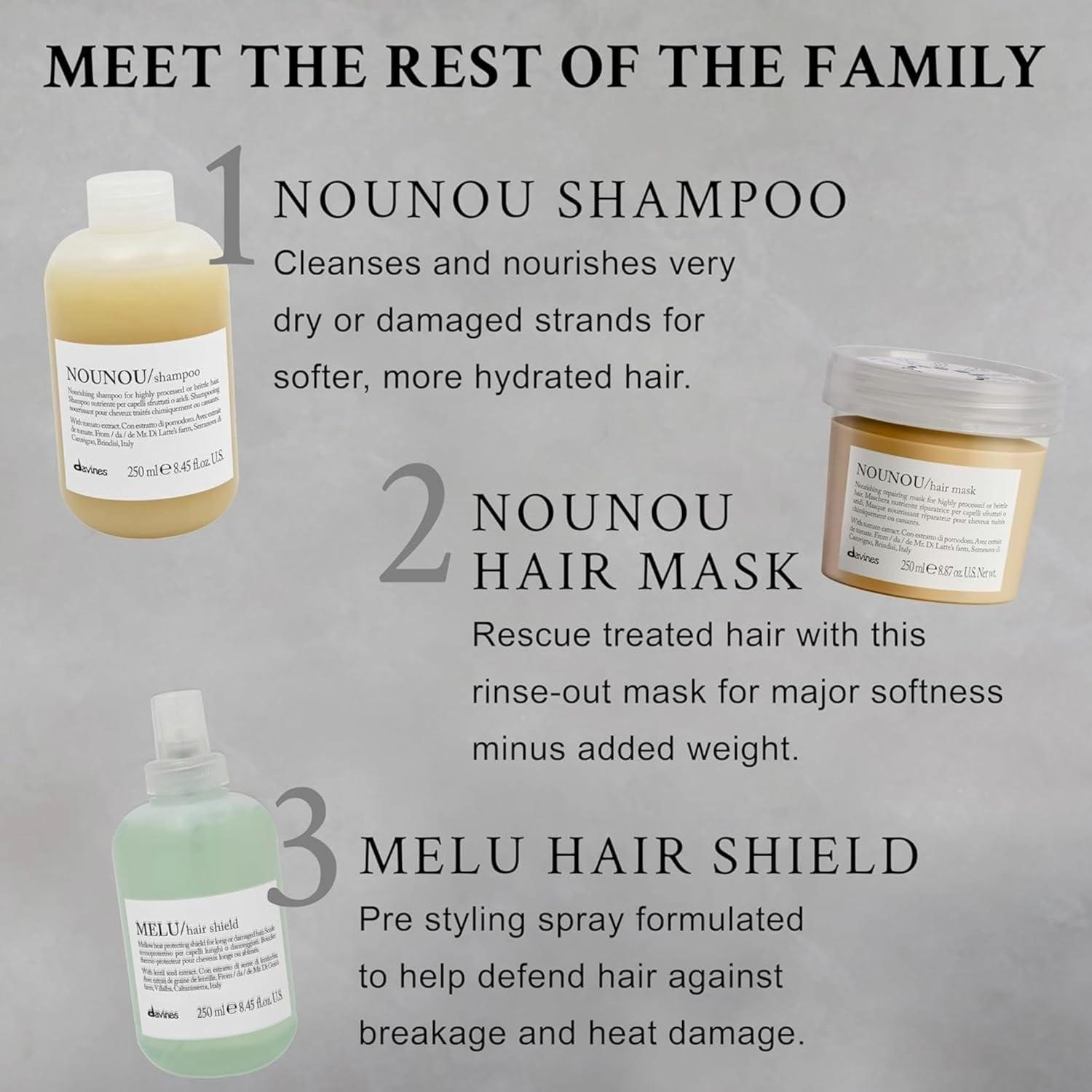 imageDavines NOUNOU Hydrating Deep Shampoo amp ConditionerShampoo Refill Size 1691 Fl Oz