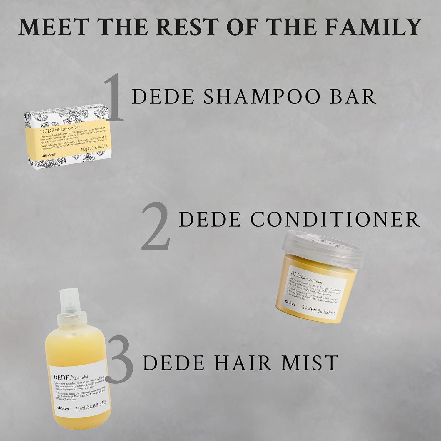 imageDavines DEDE Shampoo Delicate Soft Lather Daily Cleanser for Medium Fine amp Fine Hair Gently Removes Impurities to Make Hair Light Shiny and Soft with Red Celery Extract 845 Fl Oz84 Fl Oz Pack of 2
