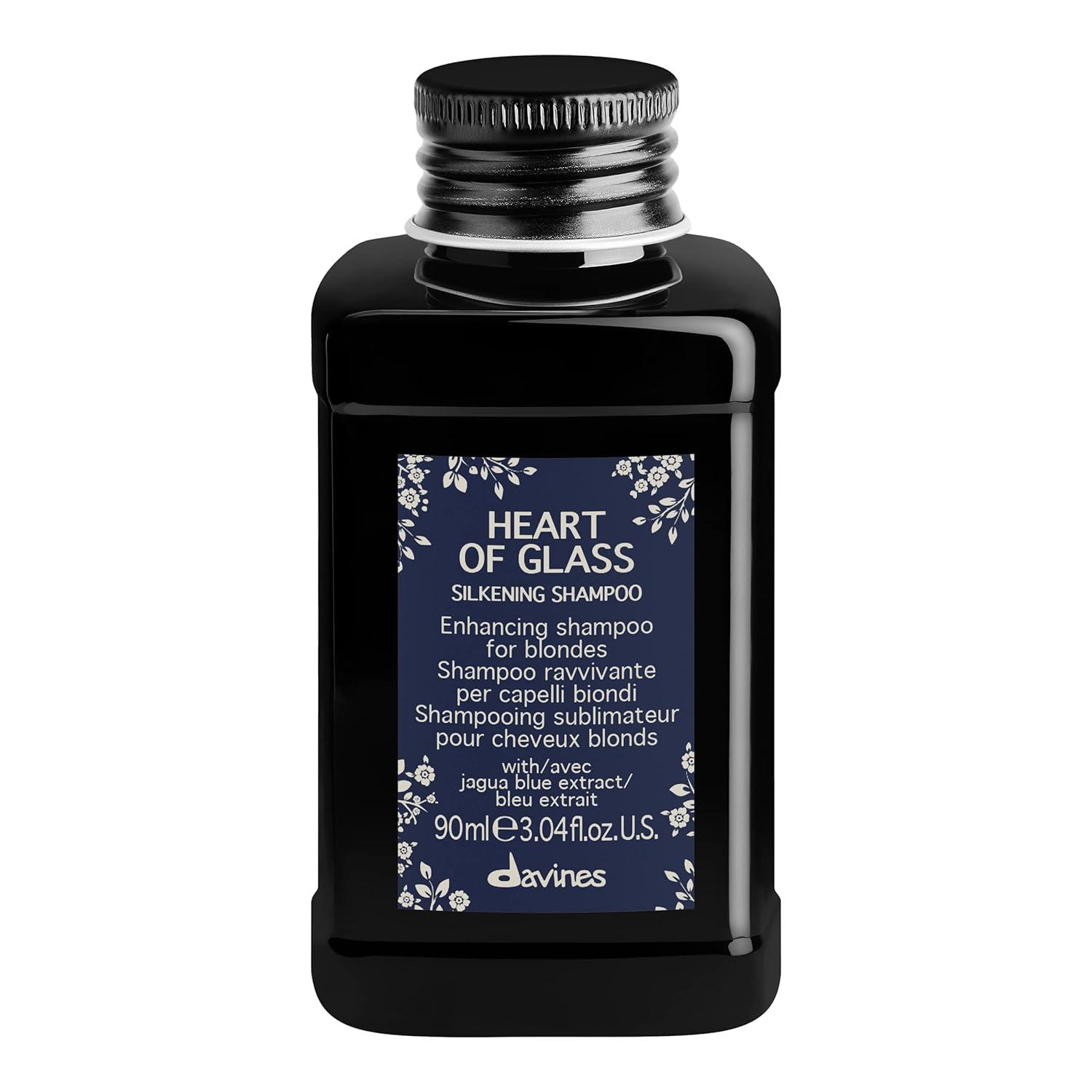 imageDavines Heart of Glass Silkening Shampoo Enhancing Blue Shampoo for Blonde amp Silver Hair Gentle Cleanser with Jagua Blue Extract Balances Tones Illuminates amp Nourishes WeightlesslyOriginal
