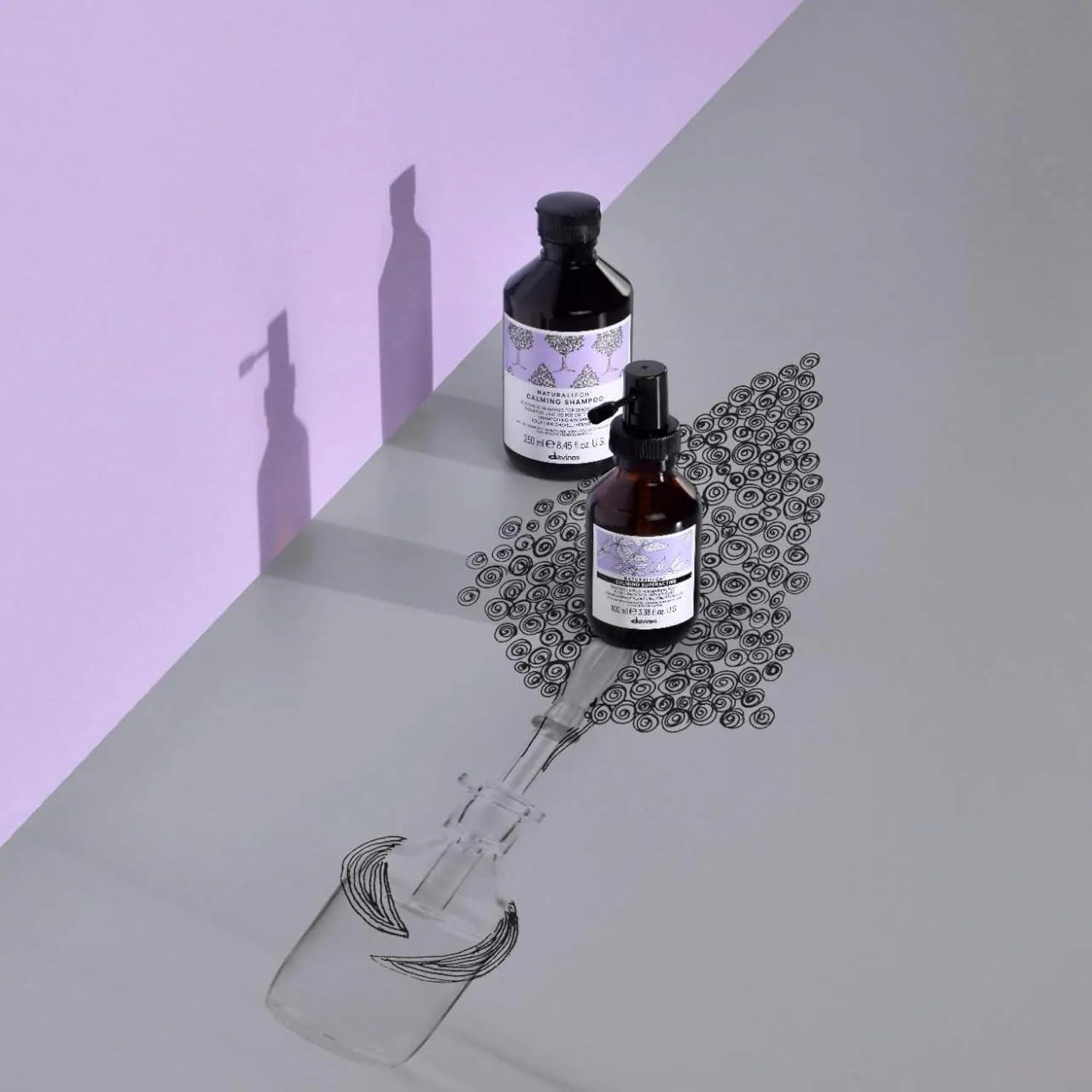 imageDavines Naturaltech Calming Shampoo Soothing amp Relieving for Sensitive Scalp With Blueberry Phytoceuticals Gentle Cleanser Reduces Itching amp Redness 845 Fl Oz