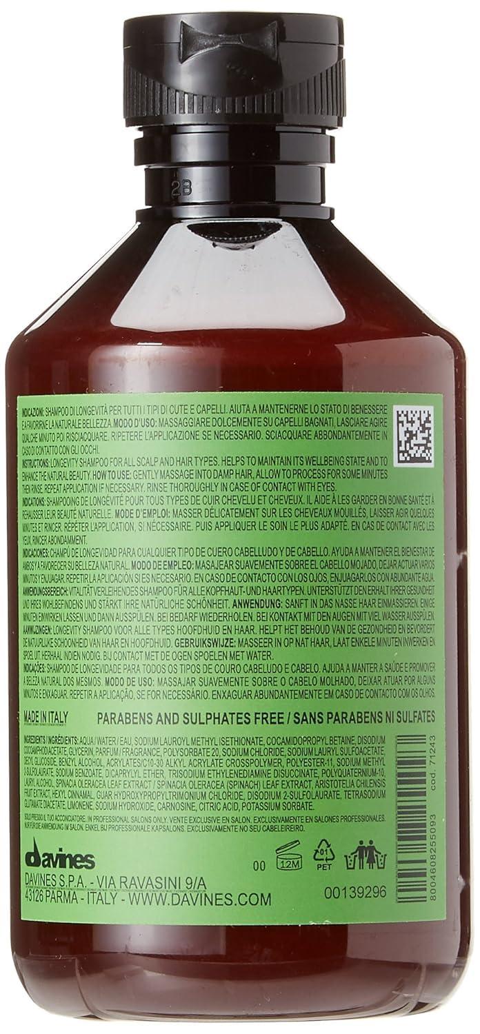 imageDavines Naturaltech Renewing Shampoo AntiAging amp Maintenance for All Hair Types Aging With Hair Longevity Complex Gentle Daily Cleanser for Longevity 845 Fl Oz84 Fl Oz Pack of 1