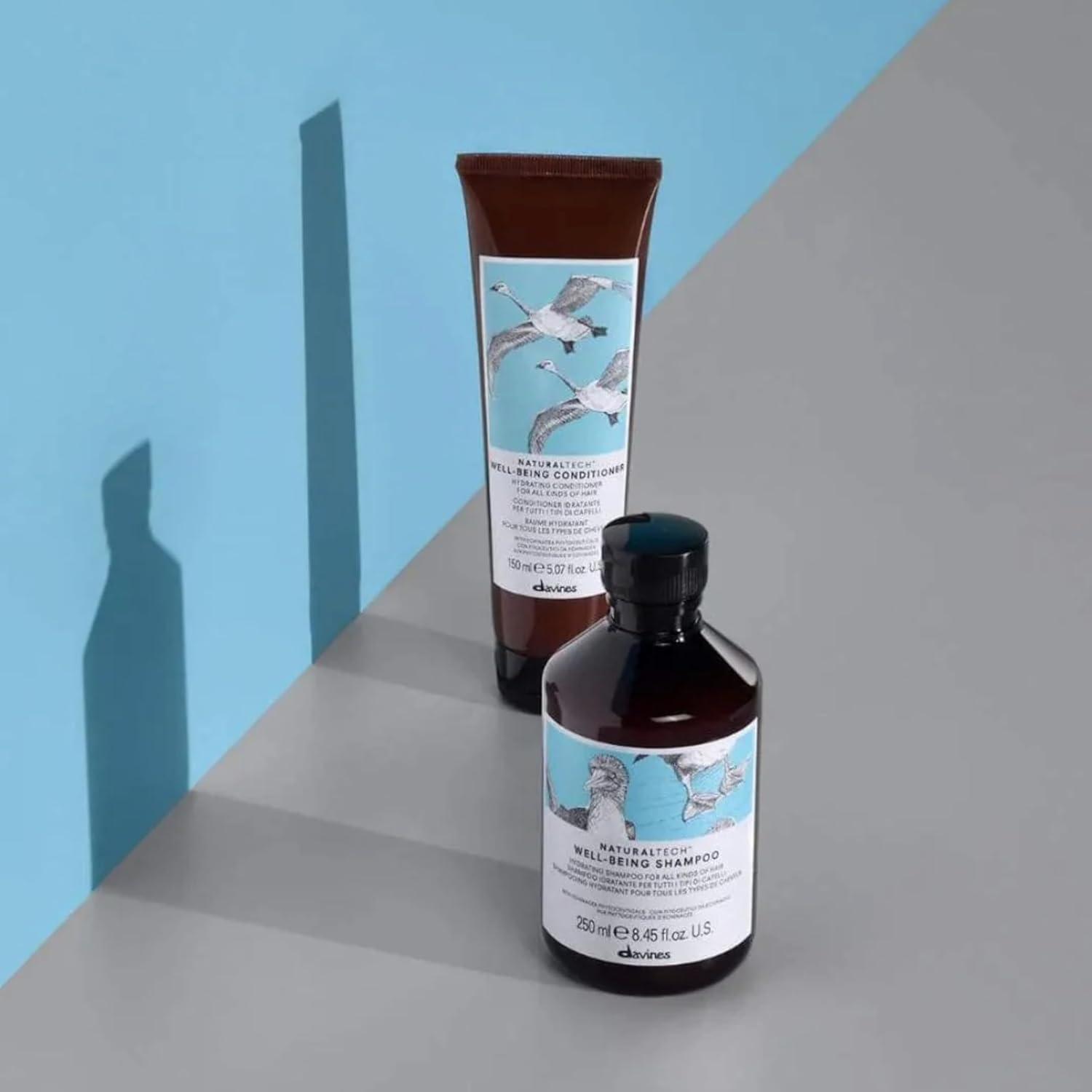 imageDavines Naturaltech WELLBEING Shampoo amp Conditioner Light And Gentle Cleansing To Moisturize Protect and Enrich Without Changing Hairs StructureShampoo 845 Fl Oz