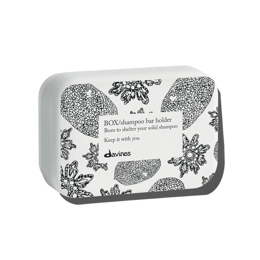 imageDavines Cleansing Bar Solid Cleansing Shampoo Bar Body Wash Bar Packed in 100 FSC Paper Wrapper Recyclable and Aluminium Case HolderAluminium Bar Case