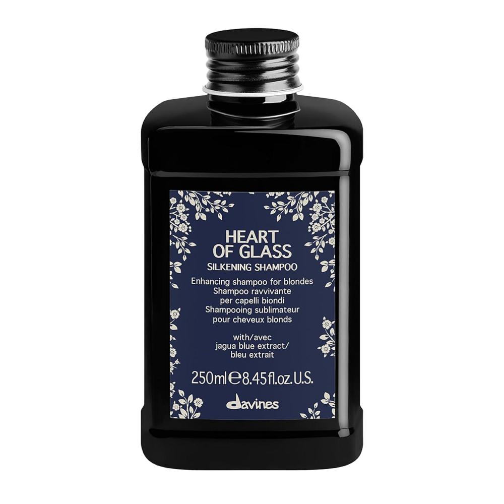 imageDavines Heart of Glass Silkening Shampoo Enhancing Blue Shampoo for Blonde amp Silver Hair Gentle Cleanser with Jagua Blue Extract Balances Tones Illuminates amp Nourishes WeightlesslyOriginal