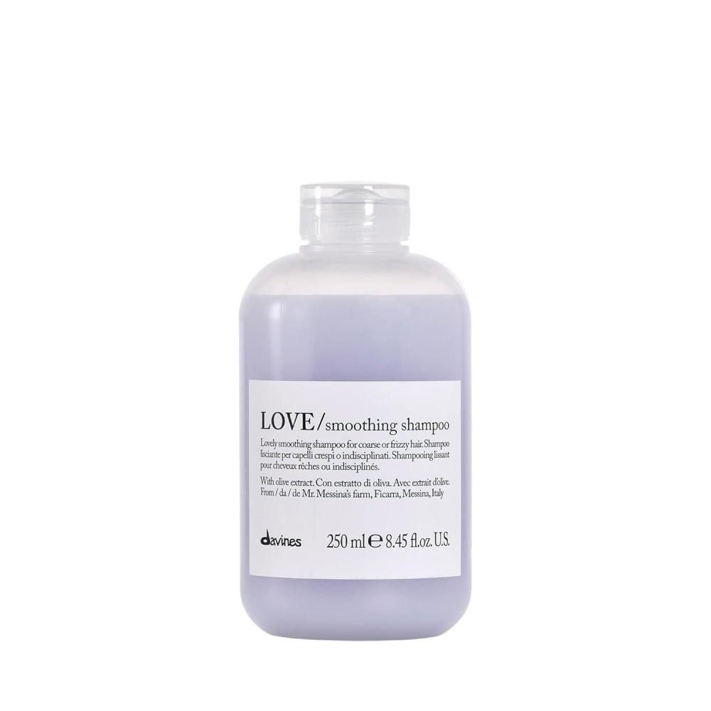 imageDavines LOVE Smoothing Shampoo Taming AntiFrizz Gentle Cleansing Action for Wavy Unruly Coarse Hair Gives Shine Elasticity Softness and a Sleek Smooth Look with Olive Extract 845 Fl Oz