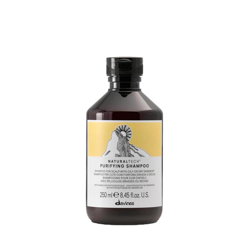 imageDavines Naturaltech Purifying Shampoo Clarifying amp AntiDandruff for Dandruff Oily or Dry With Dandelion Phytoceuticals Cleanser for Scalp with Dandruff 845 Fl Oz84 Fl Oz Pack of 1