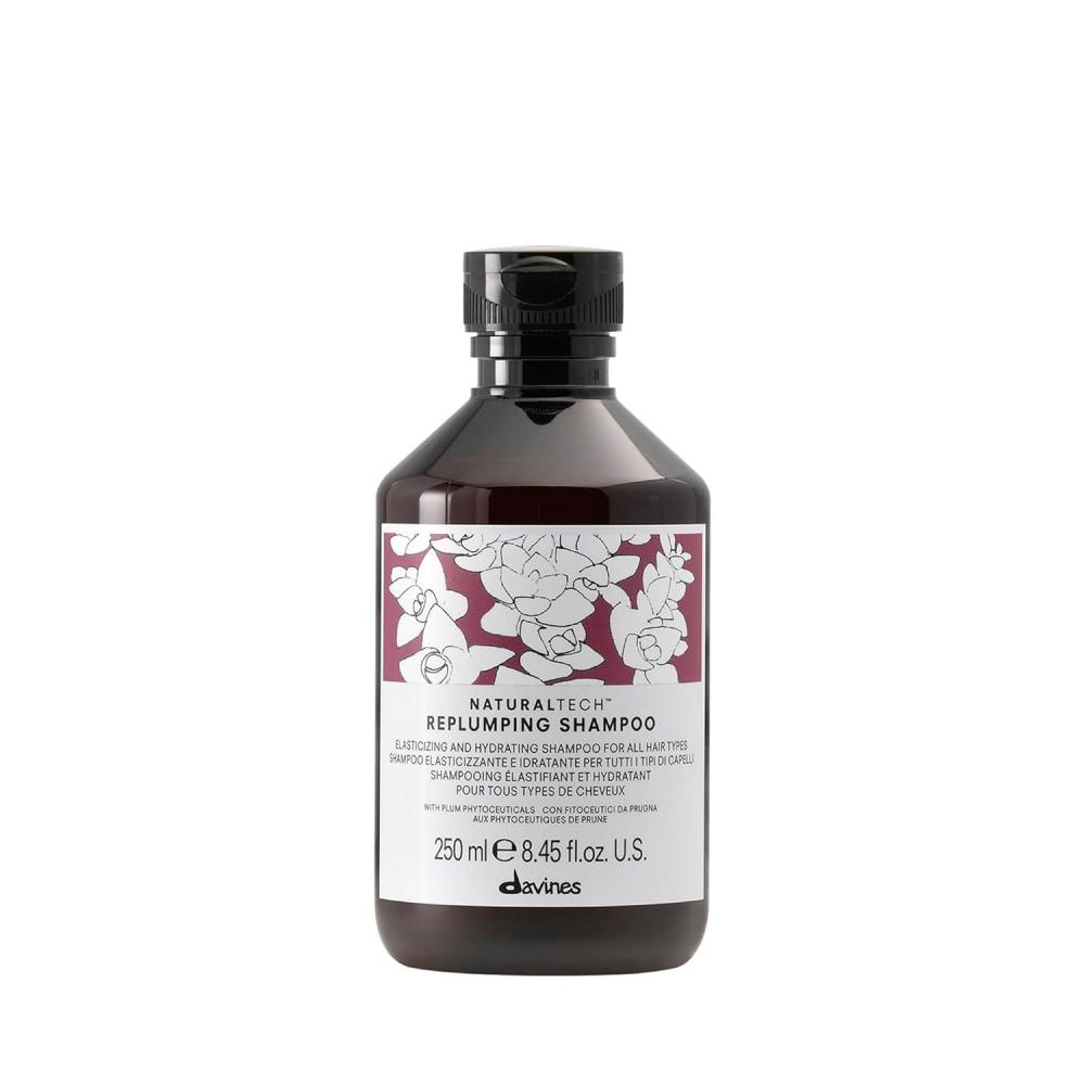 imageDavines Naturaltech REPLUMPING Shampoo amp Conditioner Gentle Cleasning To Add Hydration Elasticity And Protection Adds Fullness Moisturizing amp DetanglingShampoo