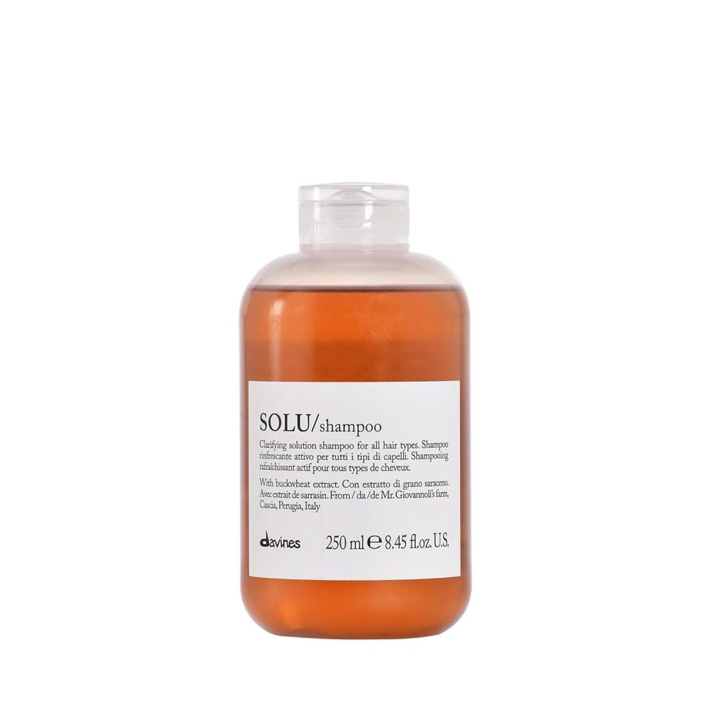 imageDavines SOLU Shampoo Clarify And Remove Residue Refresh Scalp And Leave Hair Shiny And Soft845 Fl Oz Pack of 1