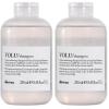 Davines VOLU Shampoo, Volume Shampoo For Fine, Thin Hair Types, Gentle Everyday Volumizing(8.4 Fl Oz (Pack of 2))
