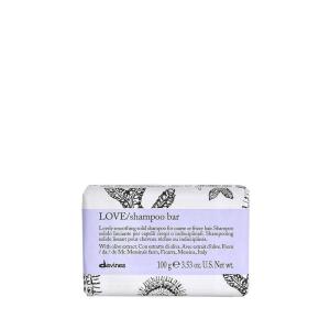Davines Cleansing Bar, Solid Cleansing Shampoo Bar, Body Wash Bar, Packed in 100% FSC Paper Wrapper, Recyclable, and Aluminium Case Holder(LOVE Shampoo Bar)