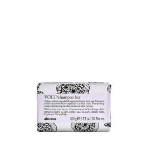 Davines Cleansing Bar, Solid Cleansing Shampoo Bar, Body Wash Bar, Packed in 100% FSC Paper Wrapper, Recyclable, and Aluminium Case Holder(VOLU Shampoo Bar)