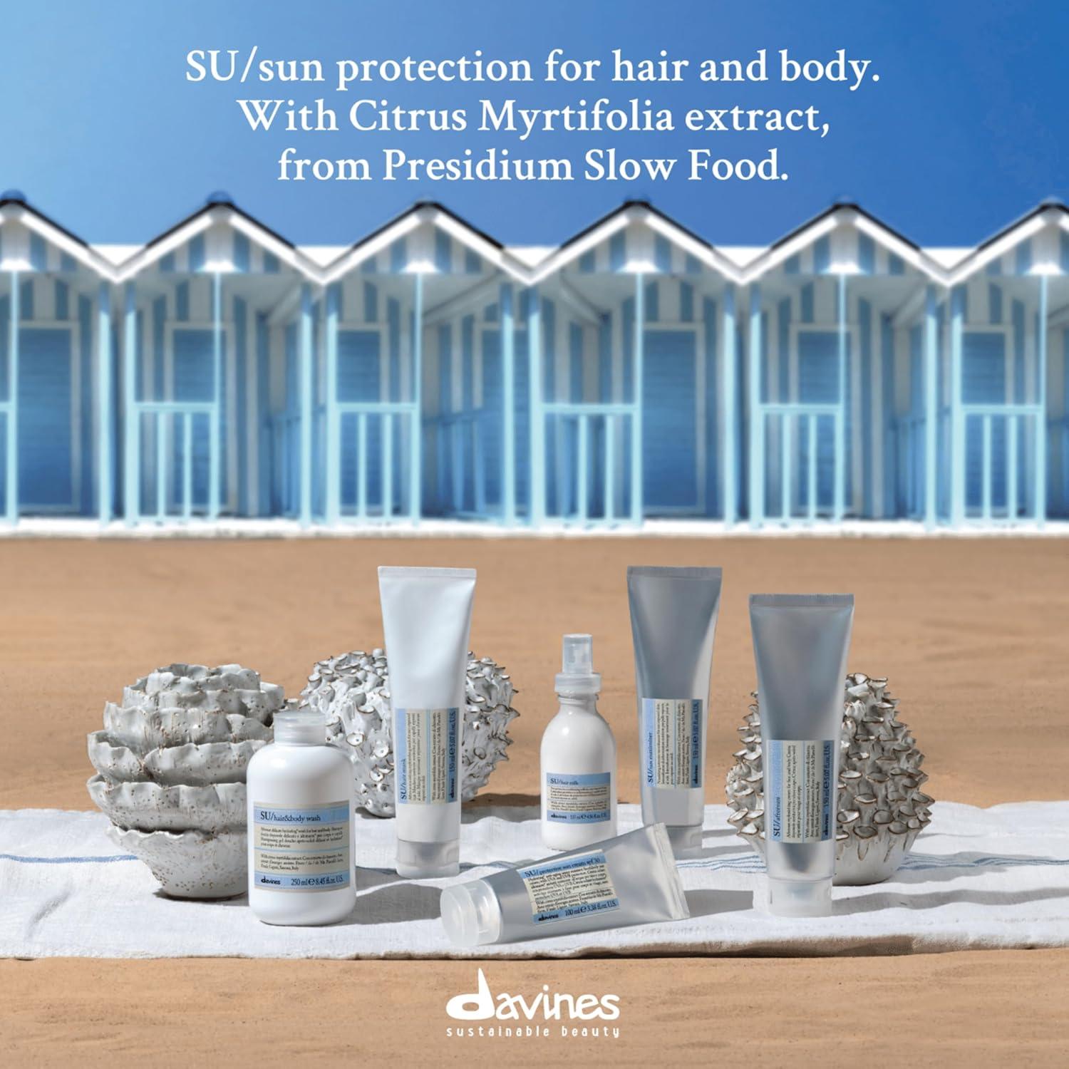 imageDavines SU Hair Mask Restore Moisture And Hydrate SunExposed Hair Restore Softness To Dry And Dull Hair 507 Fl Oz