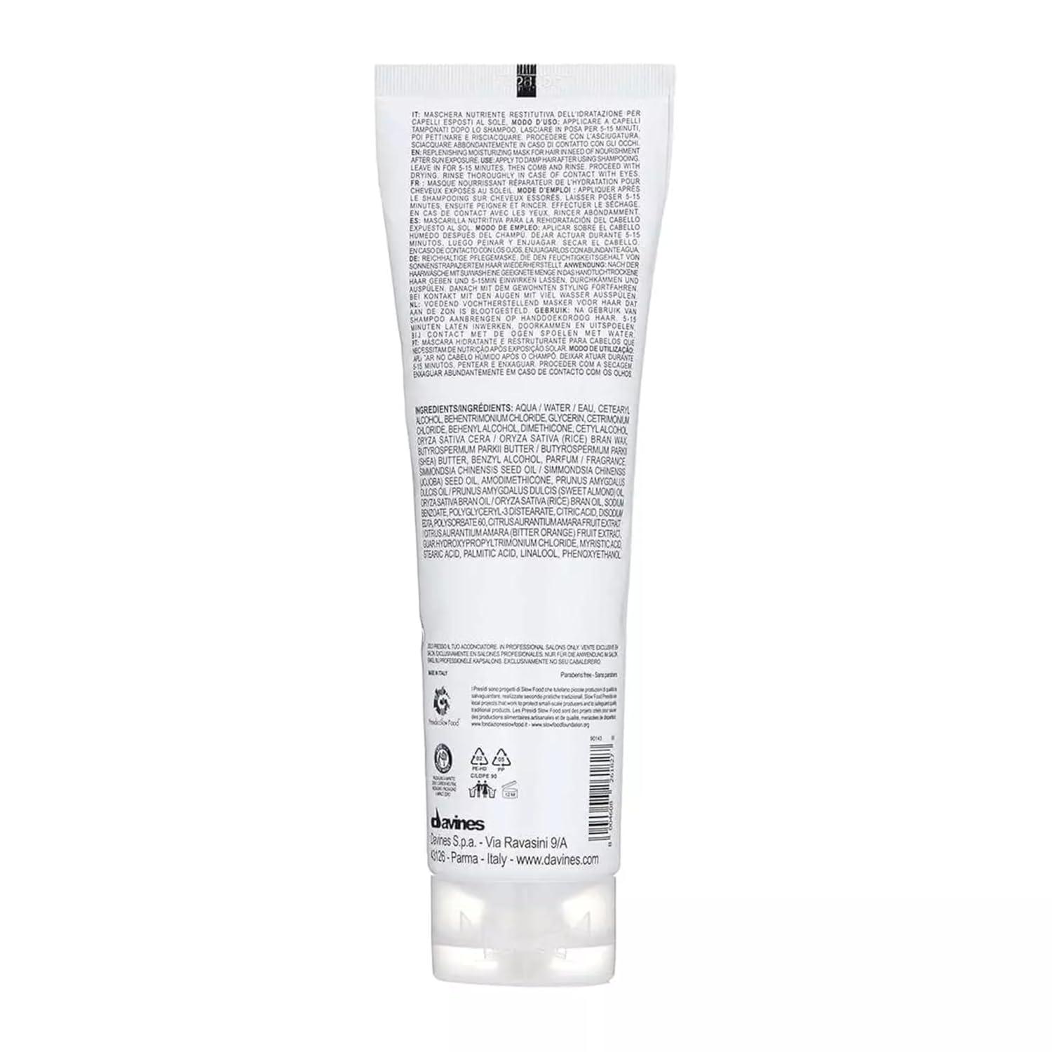 imageDavines SU Hair Mask Restore Moisture And Hydrate SunExposed Hair Restore Softness To Dry And Dull Hair 507 Fl Oz