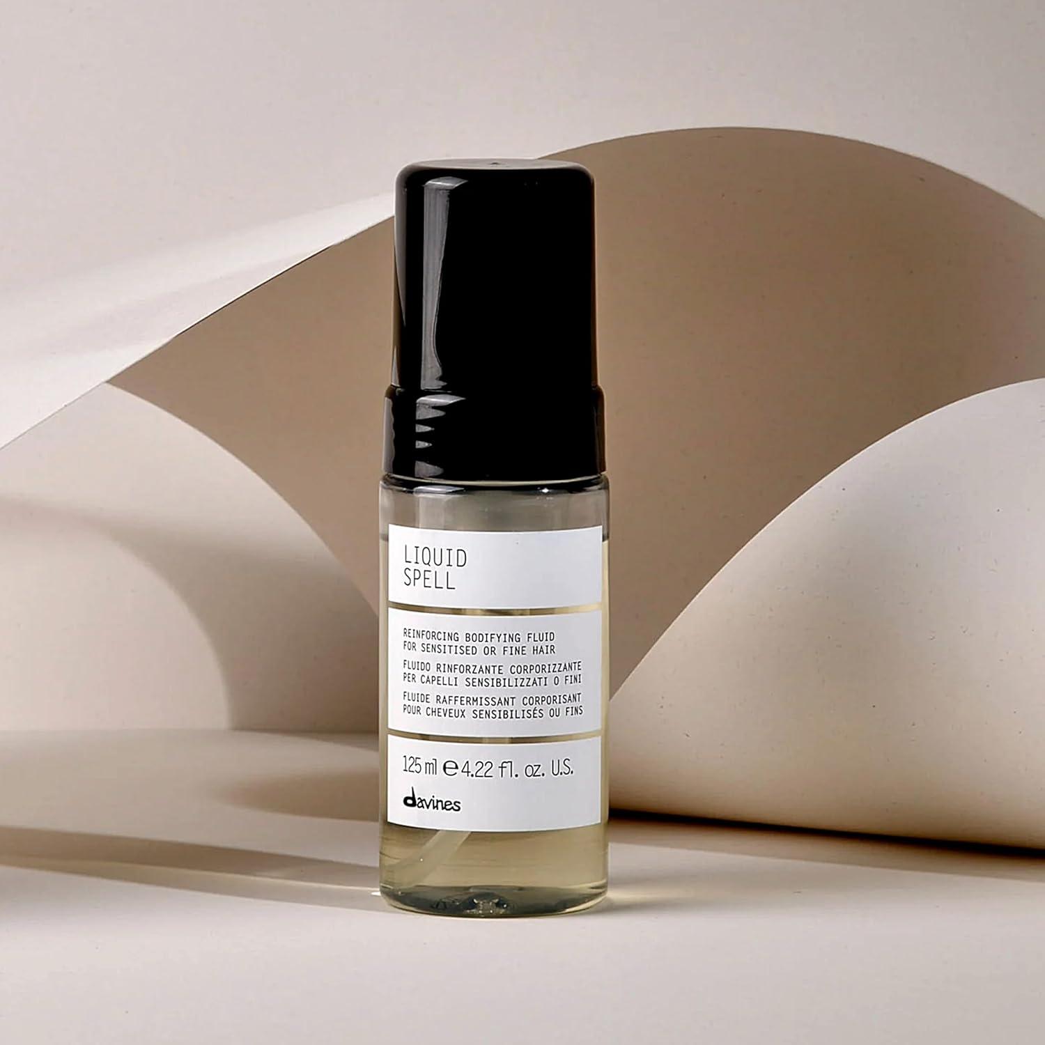 imageDavines Liquid Spell Reinforcing Bodifying Fluid LiquidtoFoam Volumizing Treatment for Fine or Sensitized Hair Thickens amp Strengthens Structure with Heat Protection Weightless 423 Fl Oz