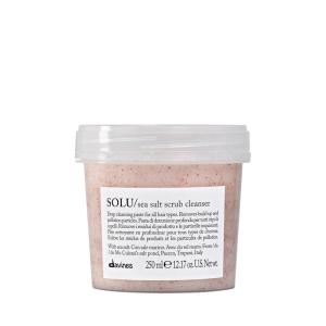 Davines SOLU Sea Salt Scrub Cleanser | Refresh and Clarify Hair and Scalp | Remove Residue And Impurities(8.45 Fl Oz (Pack of 1))