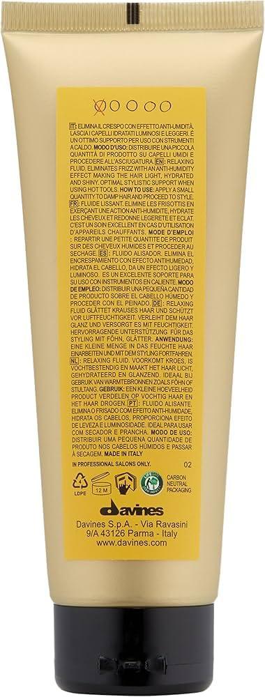 imageDavines This Is A Relaxing Moisturizing Fluid No Hold Straightening amp AntiFrizz Smooths amp Relaxes Curls Adds Shine amp Hydration 423 Fl Oz
