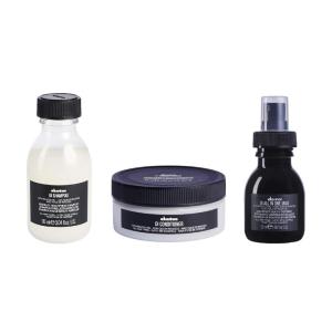 Davines OI Travel Set with OI Nourishing Shampoo & OI Conditioner & OI All In One Milk, for All Hair Types, Adds Silky-Smooth Shine & Volume, Softens And Restores Chemically Treated Hair