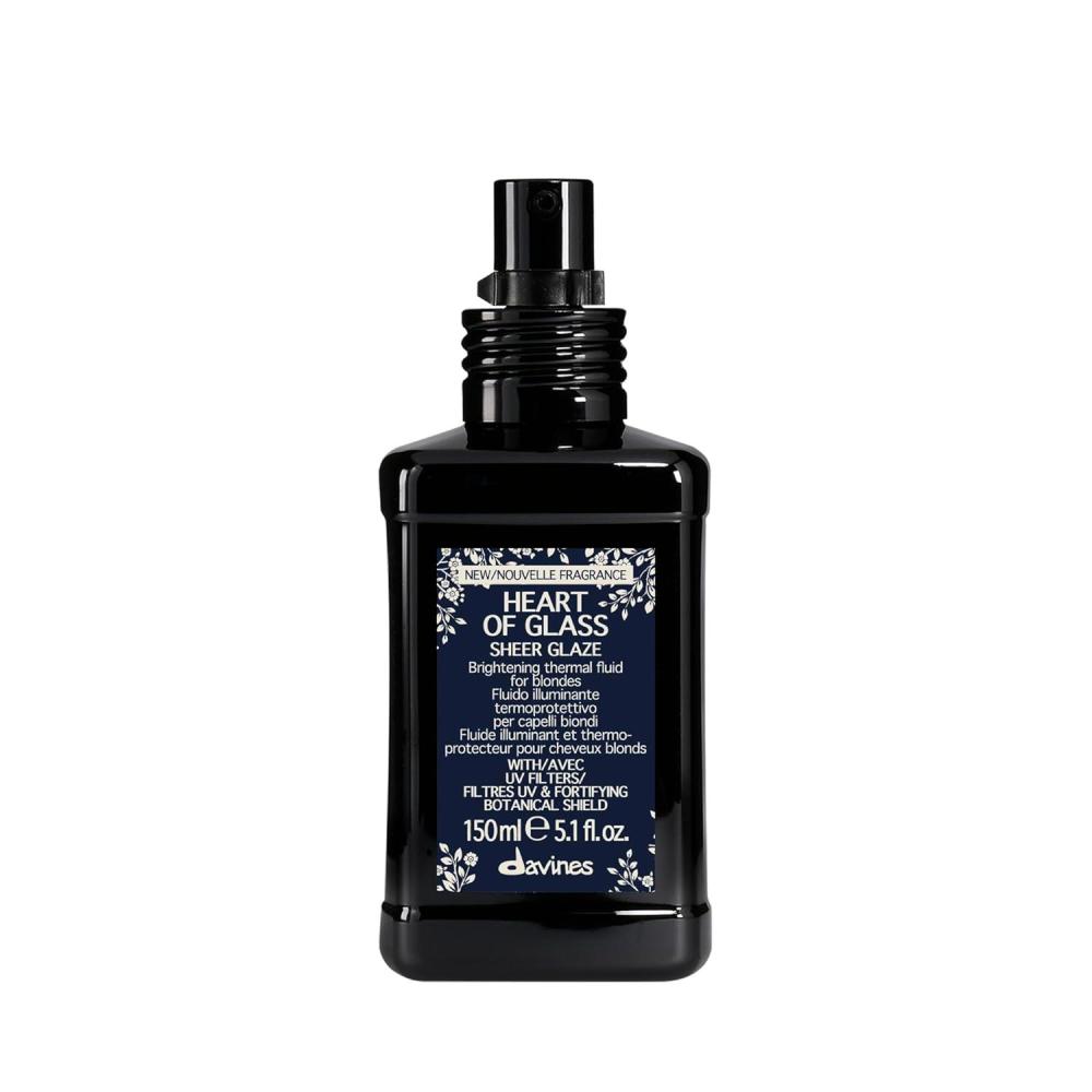 imageDavines Heart of Glass Sheer Glaze Brightening Thermal LeaveIn Fluid for Blonde Hair Hydrates Protects from UVHeat amp Adds Shine with Fortifying Botanical Shield 507 Fl OzEnhanced