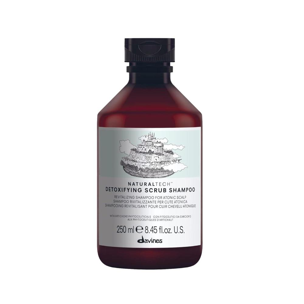 imageDavines Naturaltech Detoxifying Scrub Shampoo Revitalizing amp Deep Cleansing for Atonic Scalp amp Pollutants  With Artichoke Phytoceuticals  Removes Buildup amp Exfoliates 845 Fl Oz