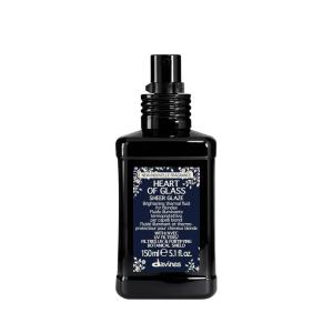 Davines Heart of Glass Sheer Glaze, Brightening Thermal Leave-In Fluid for Blonde Hair – Hydrates, Protects from UV/Heat & Adds Shine with Fortifying Botanical Shield, 5.07 Fl Oz(Enhanced)