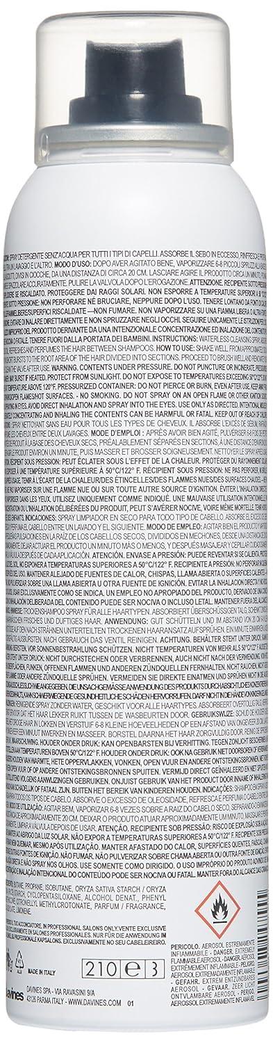 imageDavines Hair Refresher Dry Shampoo OilAbsorbing Volumizing Spray Instantly Cleans amp Refreshes Hair without Water Rice Starch Formula Leaves No White Residue or BuildUp 507 Fl Oz