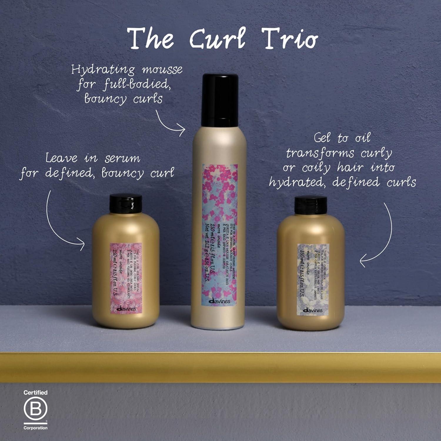 imageDavines This Is A Curl Building Serum Medium Hold Curl Definition amp Elasticity Bouncy Shiny Hydrated HumidityResistant Enhanced Curls Blocks Frizz for Curly HairRegular Size 845 Fl Oz