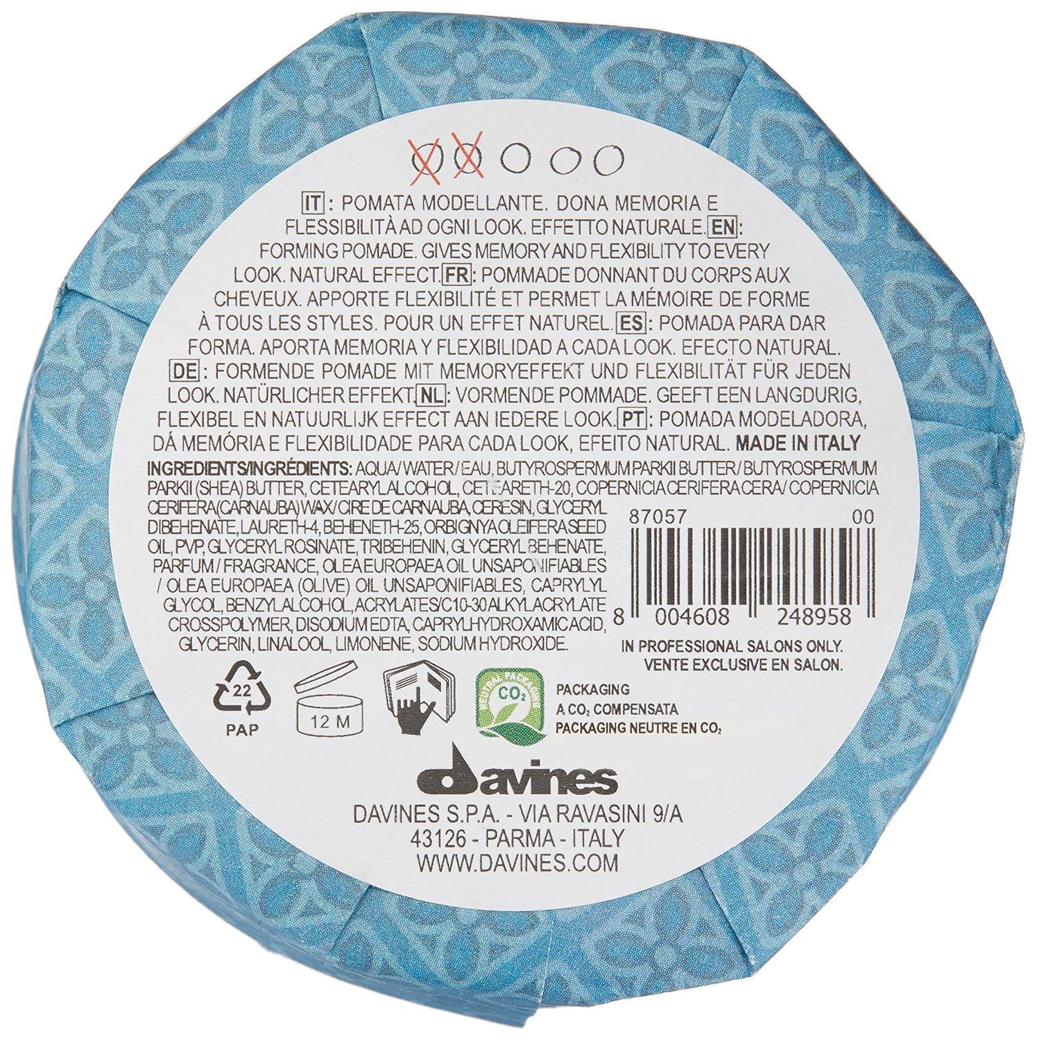 imageDavines This Is A Forming Pomade Medium Hold Structure amp Workability Lightweight Formula for Short Hair Styling Natural Shine amp Memory Effect 254 Fl Oz
