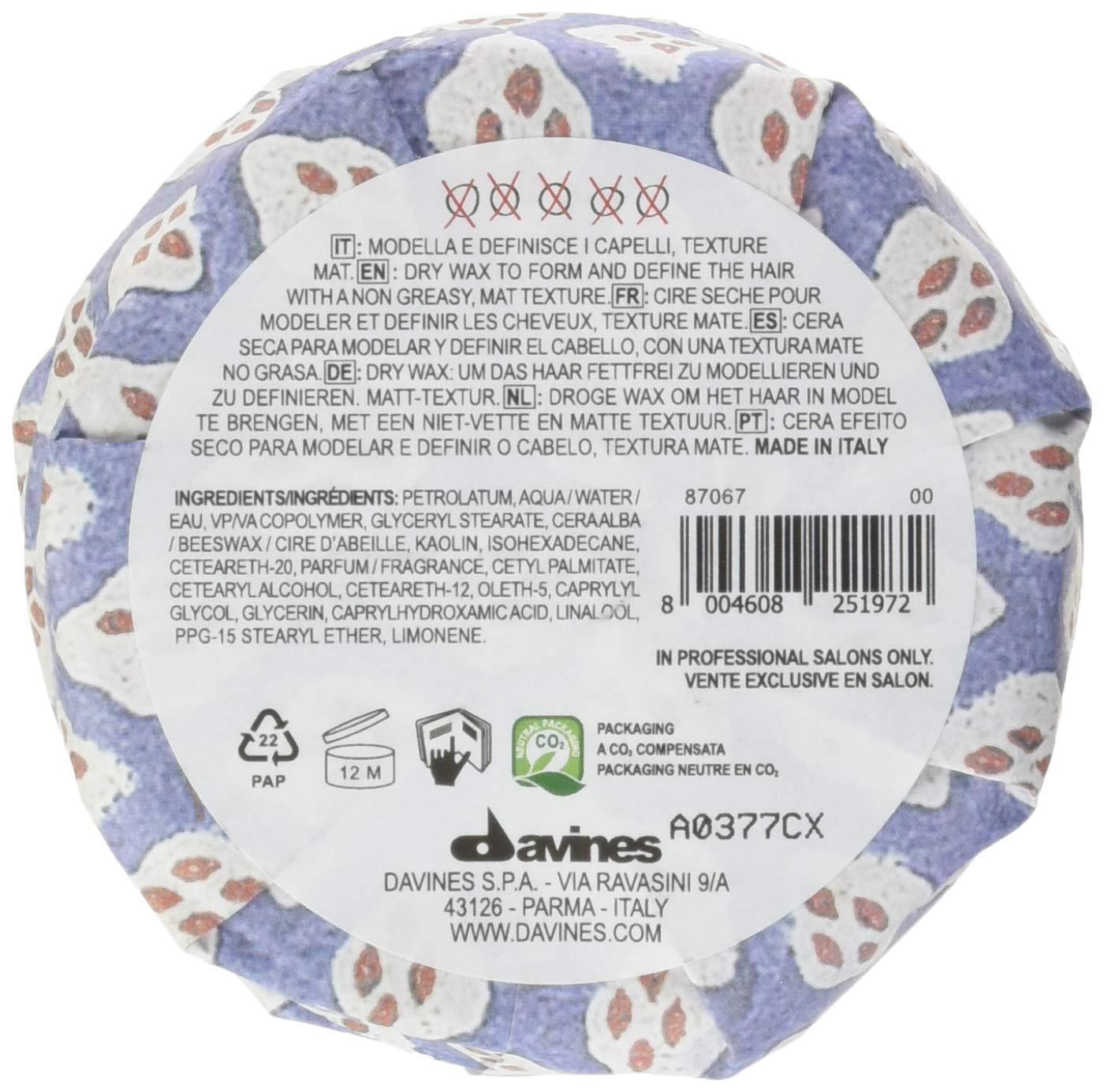 imageDavines This Is A Strong Dry Wax Strong Hold Matte Texture Dry Wax for Definition amp Separation Creates Rough amp Messy Looks 254 Fl Oz