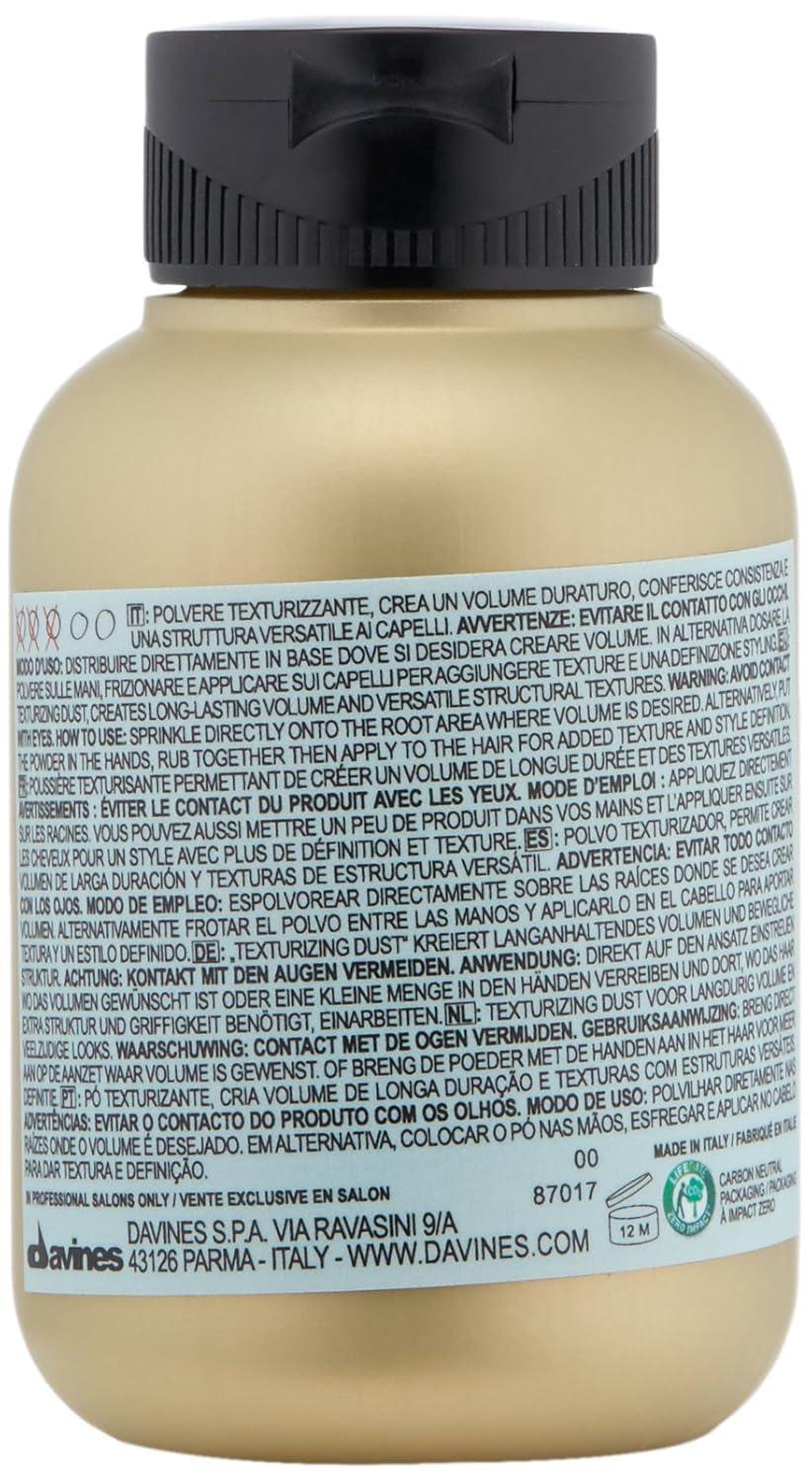 imageDavines This Is A Texturizing Dust Powder Medium Hold Instant Volume Volume Powder for Root Lift Creates Matte Texture amp Grip 028 oz