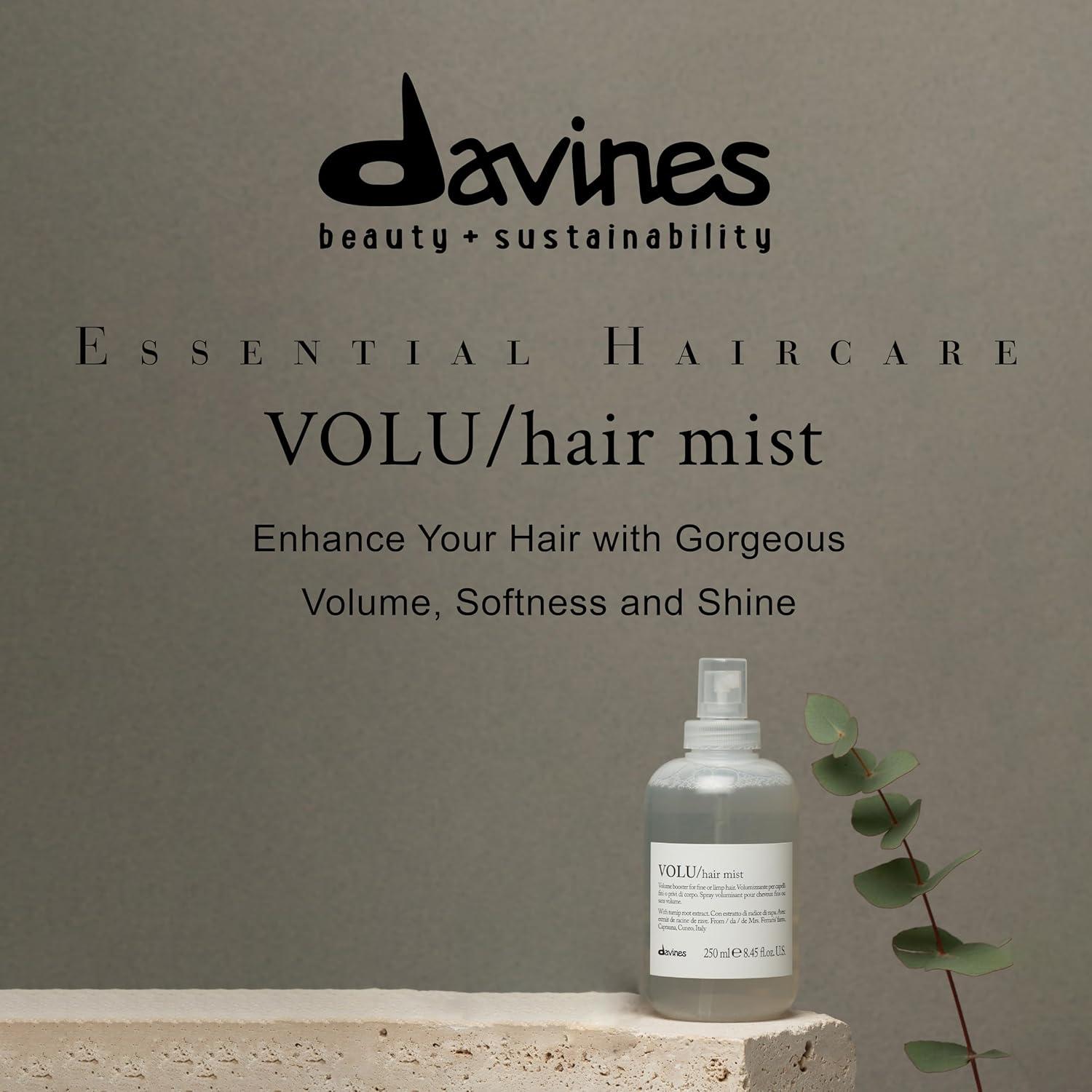 imageDavines VOLU Mist LeaveOn Root Lifting Spray for Added Volume Suitable for All Hair Types Weightless Formula Leaves Hair Soft and Shiny with Turnip Root Extract 845 Fl Oz