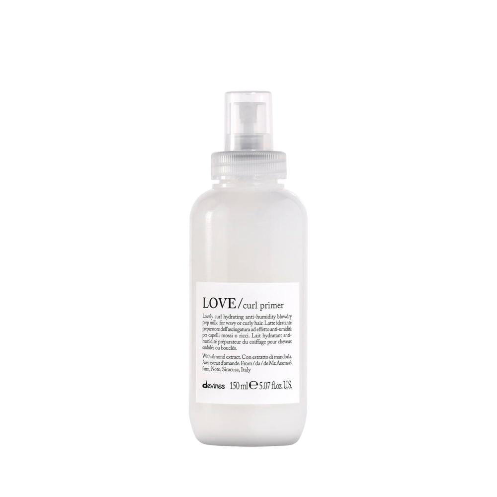 imageDavines LOVE Curl Primer Moisturizing AntiHumidity Heat Protectant Prepping Milk for Wavy and Curly Hair Detangles Hydrates amp Defines Curls for Easy Styling with Almond Extract 507 Fl Oz