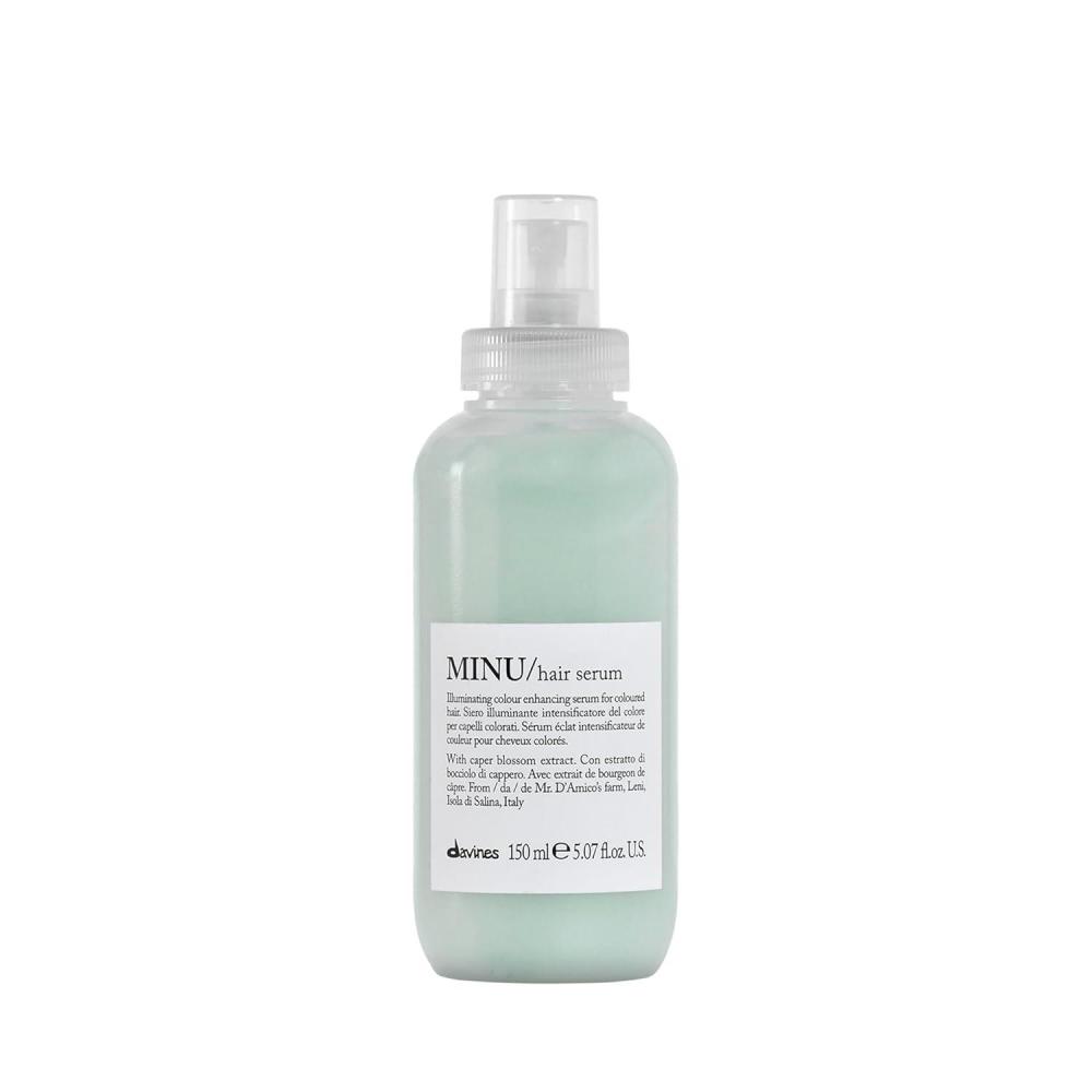 imageDavines MINU Hair Serum Protective LeaveIn Moisturizing Formula for Colored Hair Preserves Cosmetic Color Extending its Duration and Giving Great Shine with Salina Caper 507 Fl Oz