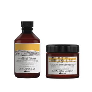 Davines Naturaltech NOURISHING Shampoo & Conditioner, Gentle Cleansing Action For Dehydrated, Dry & Brittle Scalp, Adds Softness & Brightness, Hydrates Unsctructured Hair(Shampoo + Conditioner)