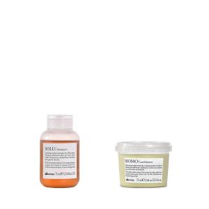 Davines SOLU Shampoo & MOMO Conditioner, 2.5 & 2.5 oz.