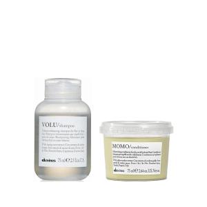Davines VOLU Shampoo & MOMO Conditioner, Volume Shampoo For Fine, Thin Hair Types, Gentle Everyday Volumizing, Gentle Detangling For All Hair Types, 2.5 & 2.5 oz.