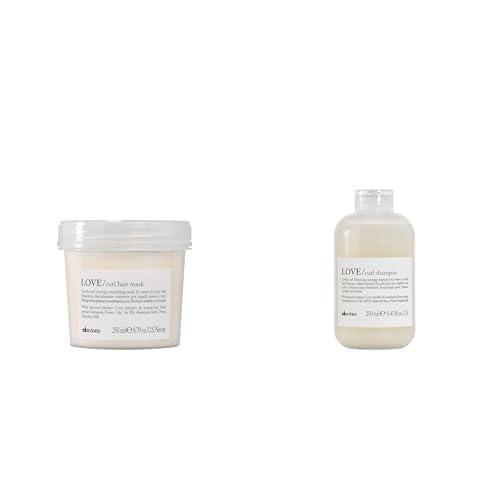 imageDavines LOVE CURL Shampoo 250ml amp Mask 250ml Duo to Enhance Treat and Control Wavy or Curly Hair for Soft and Light Hair with Volume without Weighing it Down 2 Piece Set