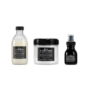 Davines OI All In One Milk, Hair Leave-in Conditioner Multi-Function Spray Treatment – Detangles, Controls Frizz & Heat Protectant – Weightless Antioxidant Roucou Oil Formula(OI Trio Bundle)