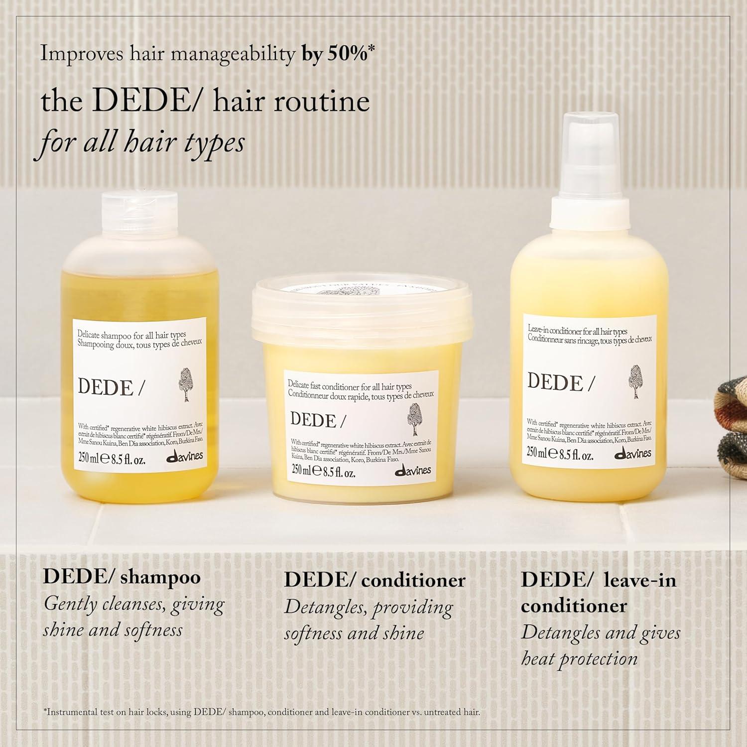 imageDavines DEDEConditioner Daily Lightweight Detangling Formula for Fine amp Medium Hair Gentle MineralRich Moisturizing Treatment with Red Celery Extract to Soften amp Hydrate WeightlesslyEnhanced