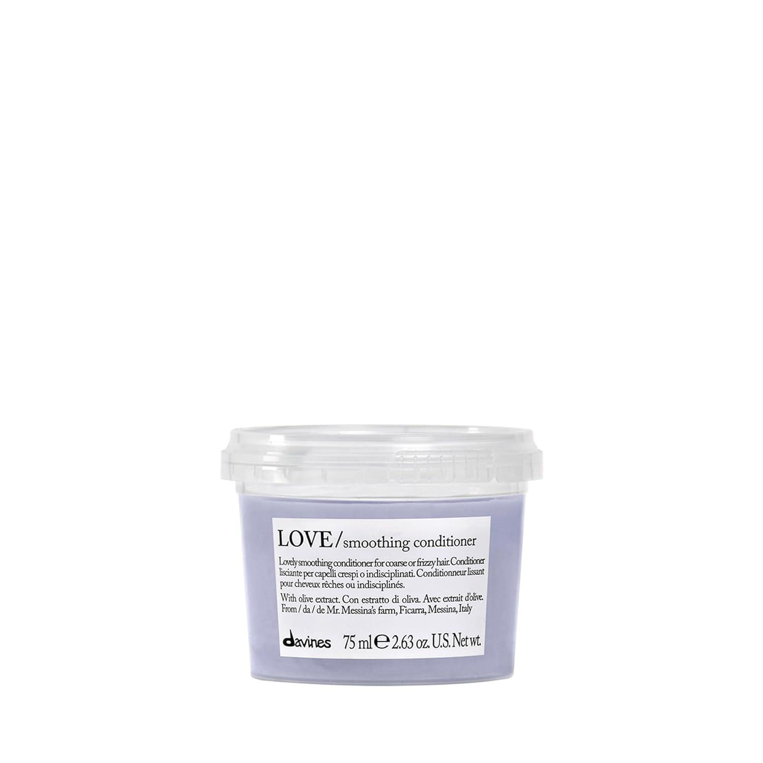 imageDavines LOVESmoothing Conditioner Rich AntiFrizz Formula for Frizzy Coarse or Unruly Hair Hydrates amp Straightens for a Sleek Shiny LookOriginal