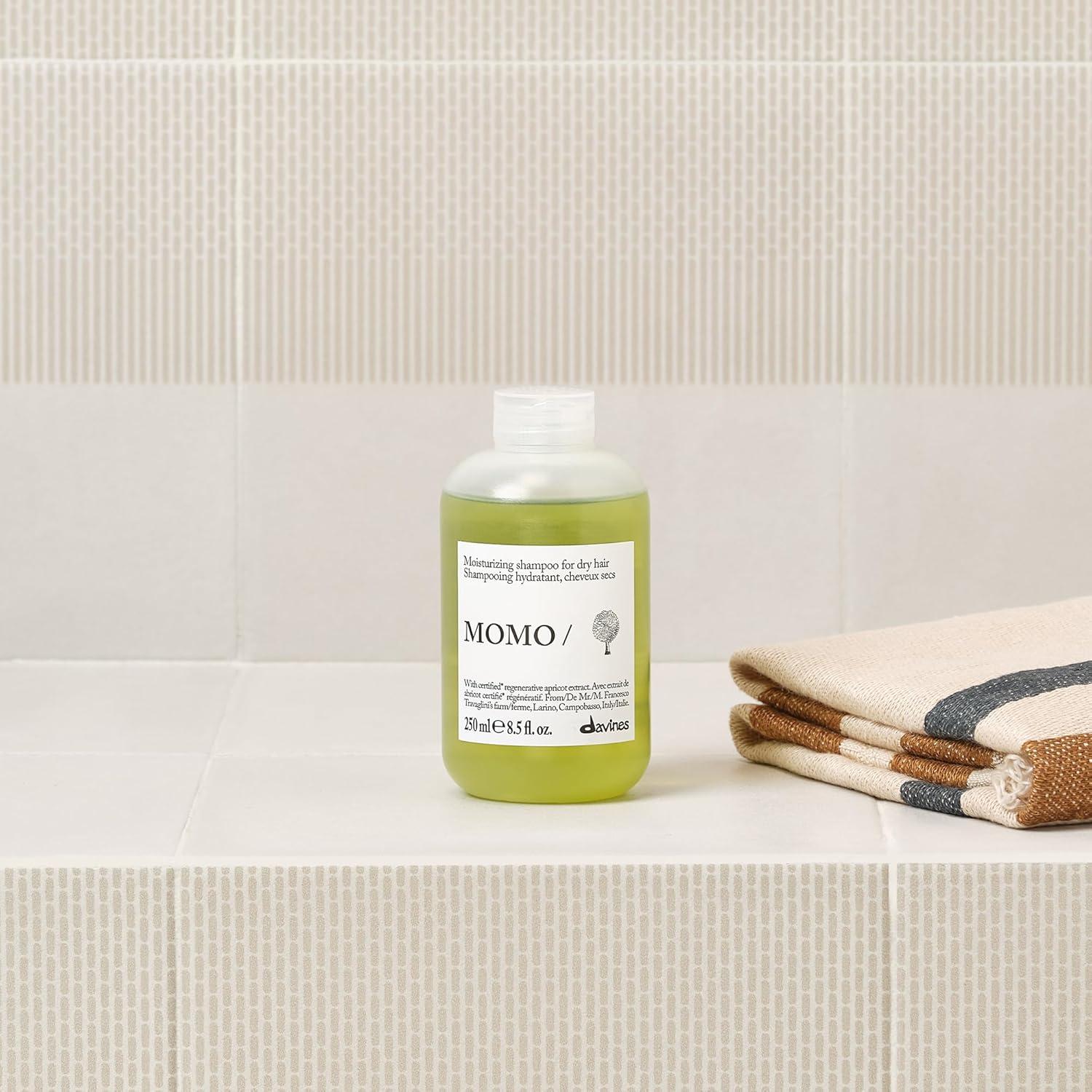 imageDavines MOMOShampoo Moisturizing Gel Shampoo for Dry or Dehydrated Hair Deeply Hydrates with Apricots Gentle Cleanser Restores Softness Shine amp MoistureEnhanced