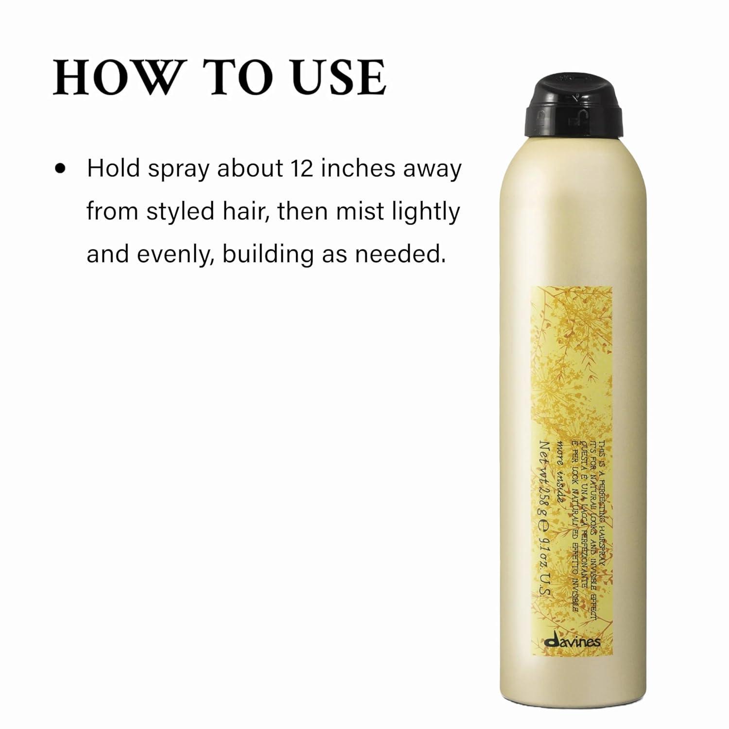 imageDavines This Is A Perfecting Hairspray Medium Hold Invisible Finish UltraFine Mist for Natural Movement No BuildUp or Residue 910 Fl Oz