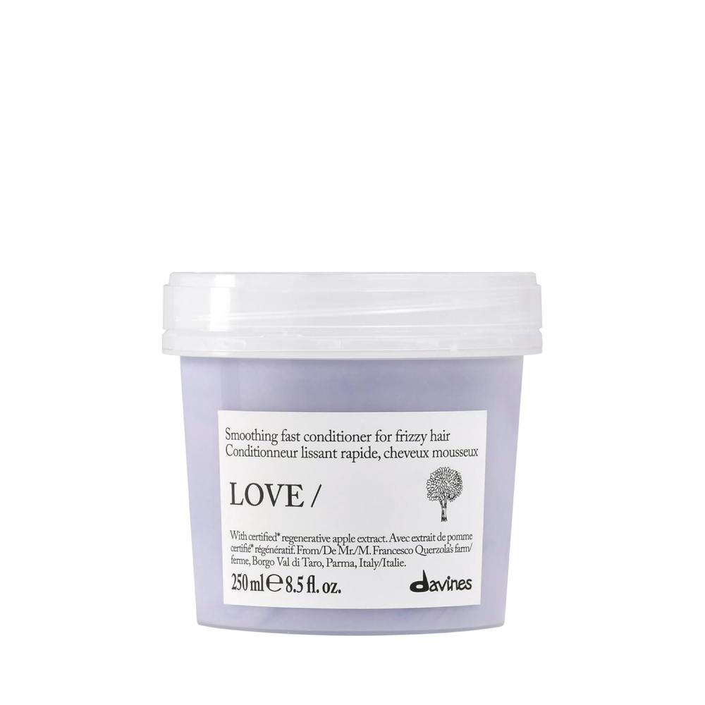 imageDavines LOVESmoothing Conditioner Rich AntiFrizz Formula for Frizzy Coarse or Unruly Hair Hydrates amp Straightens for a Sleek Shiny LookEnhanced