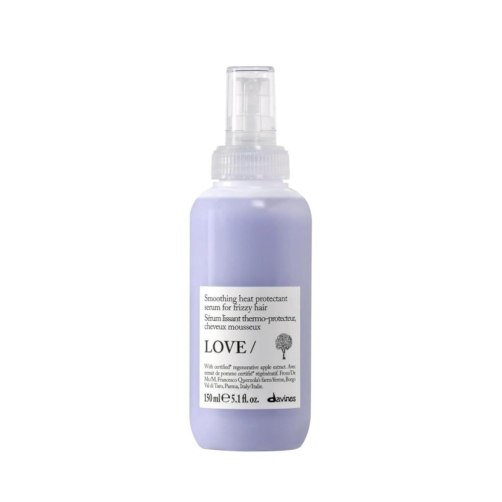 imageDavines LOVESmoothing Perfector Hair Serum Thermal LeaveOn AntiFrizz Formula for Wavy Unruly Coarse Hair Moisturizes amp Protects from Heat Without Weighing Down with Apple PulpEnhanced
